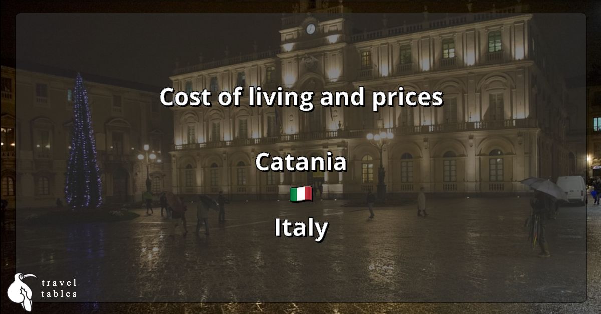 Cost of living and prices in Catania 🇮🇹 Updated Jul 2023 TravelTables