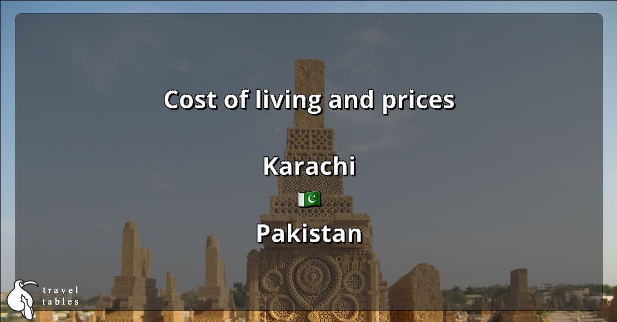 Cost of living and prices in Karachi 🇵🇰 Updated Jul 2023 TravelTables