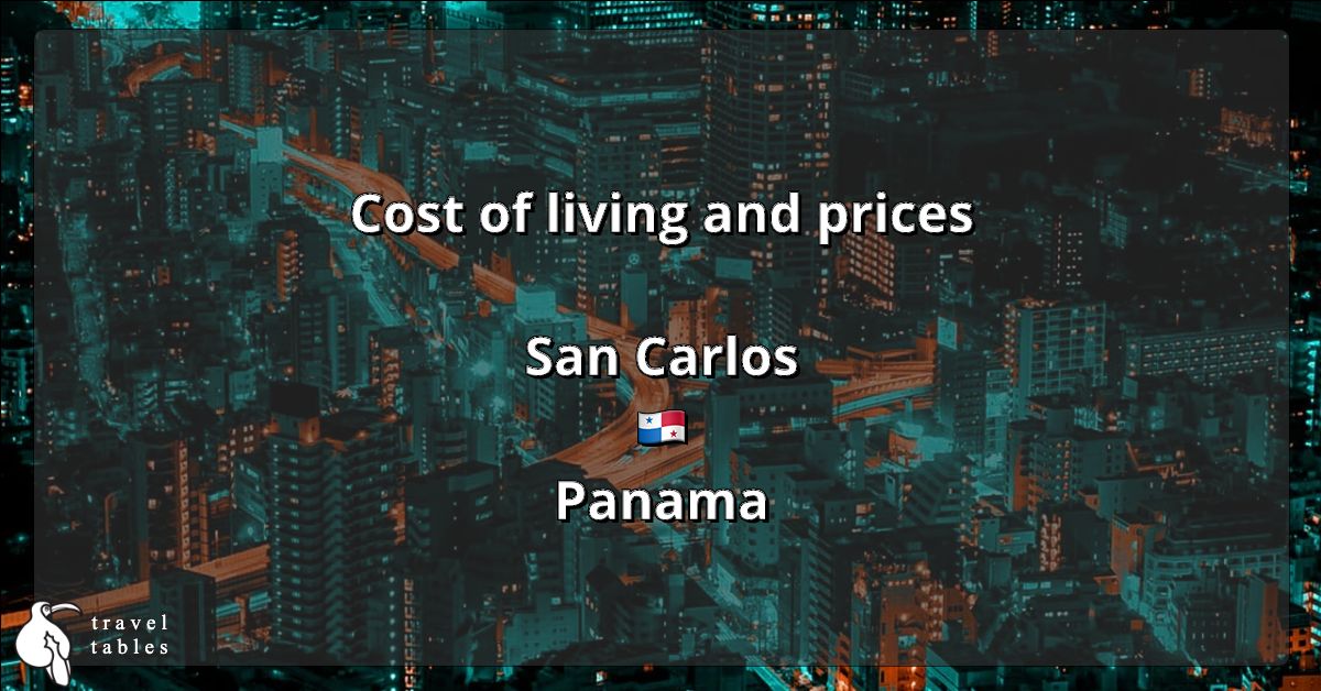 Cost of living and prices in San Carlos 🇵🇦 Updated Jul 2023 TravelTables