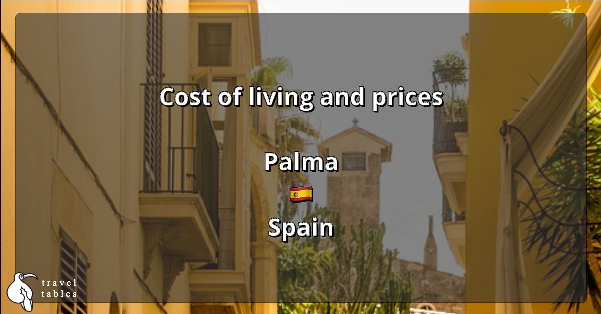 Cost of living and prices in Palma 🇪🇸 Updated Jul 2023 TravelTables
