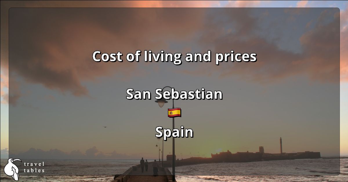 Cost of living and prices in San Sebastian 🇪🇸 Updated Jul 2023