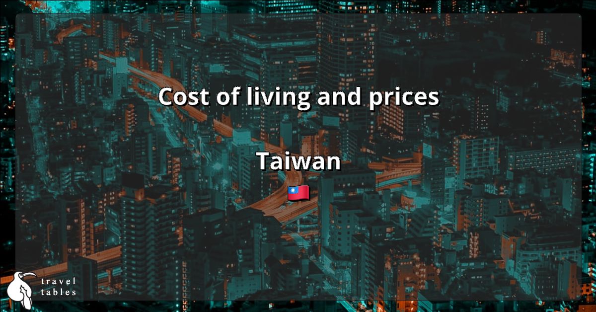 Cost of living and prices in Taiwan 🇹🇼 Updated Jun 2023 TravelTables