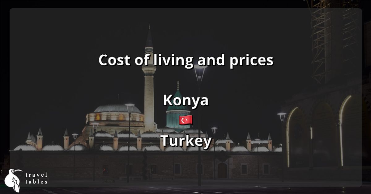 Cost of living and prices in Konya 🇹🇷 Updated Jul 2023 TravelTables