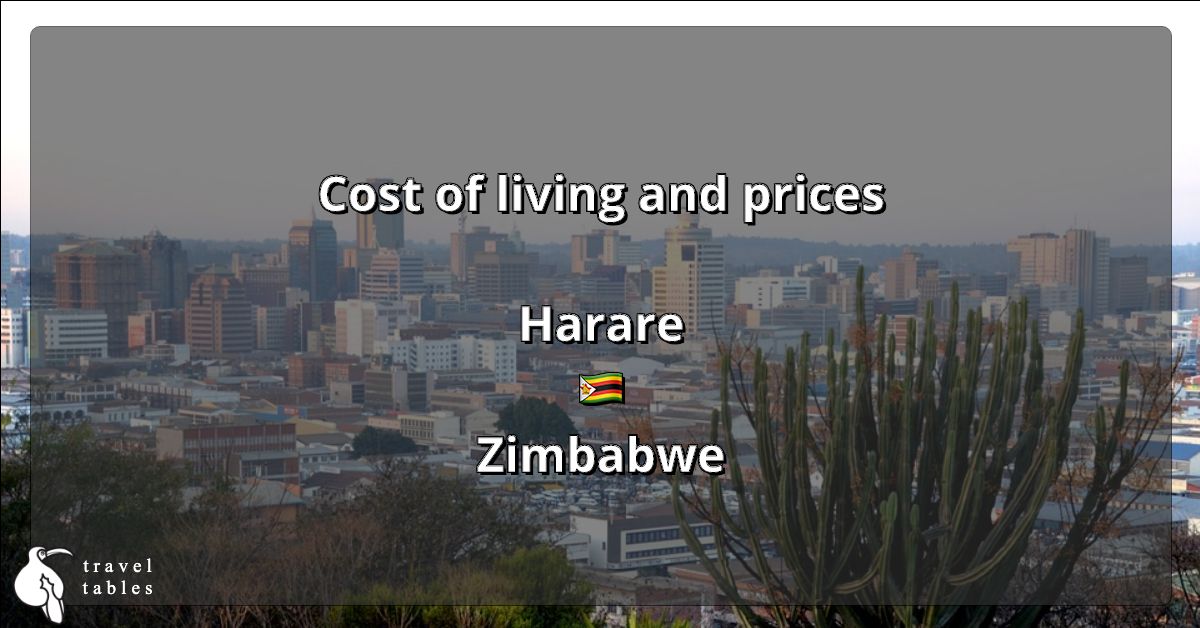 Cost of living and prices in Harare 🇿🇼 Updated Jul 2023 TravelTables