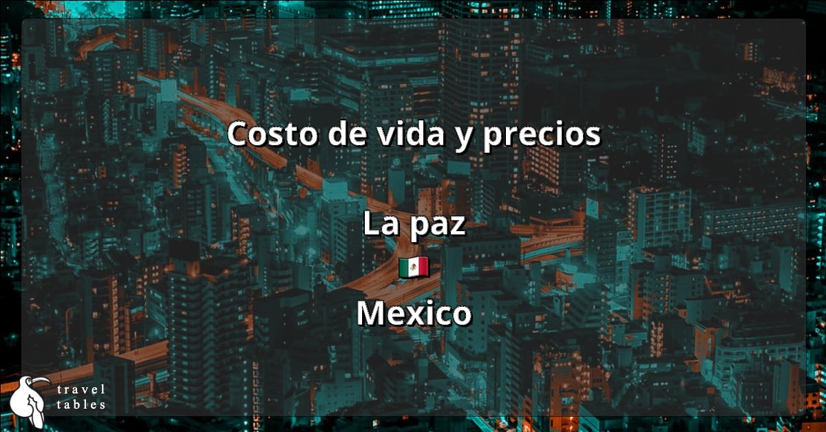 Costo de vida y precios en la paz 🇲🇽 Actualizado jul 2023 TravelTables