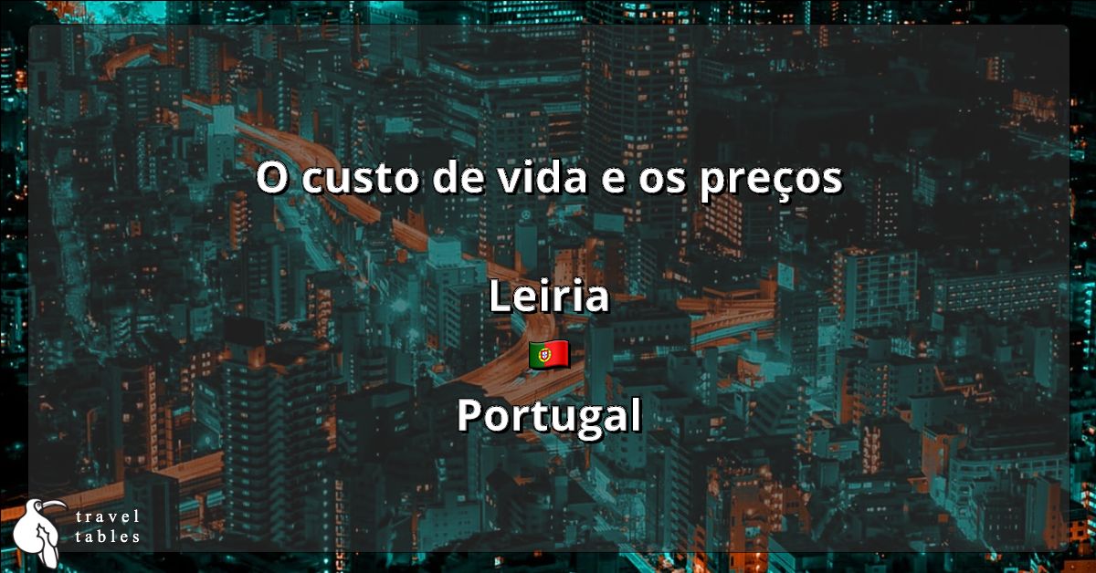 O custo de vida e os preços em Leiria 🇵🇹 Atualizado em jul 2023