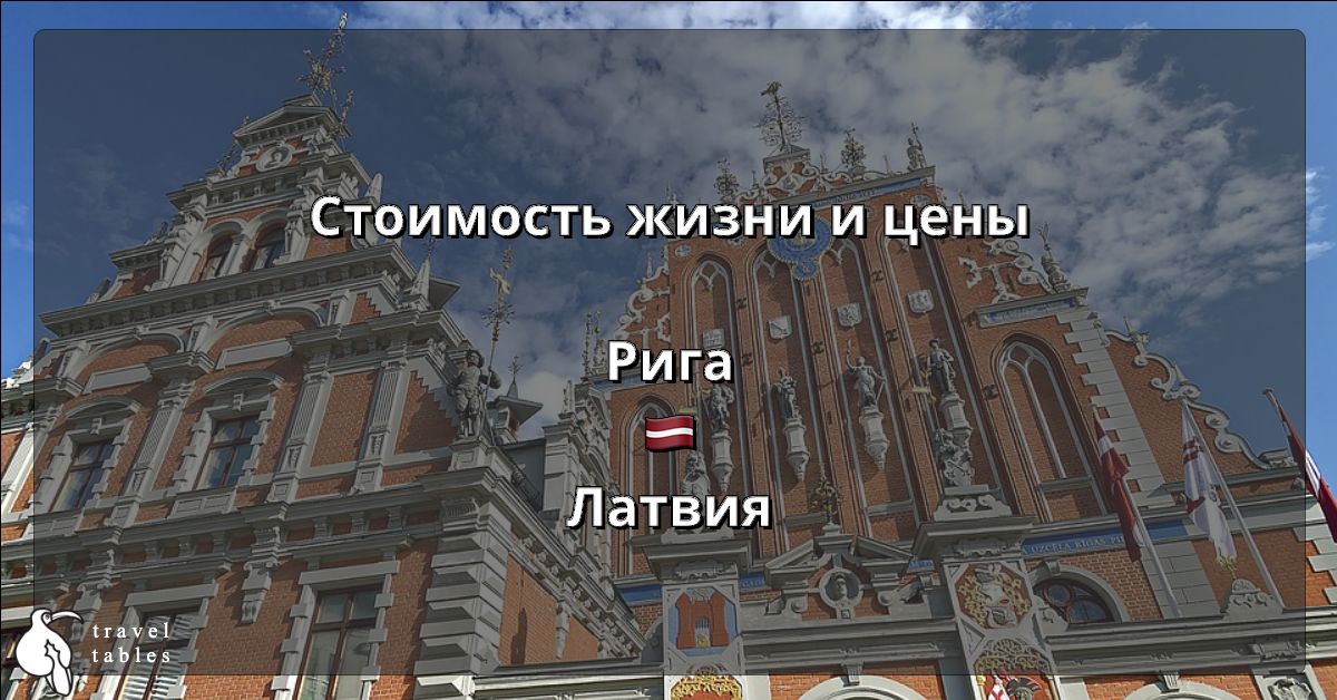 стоимость жизни в риге