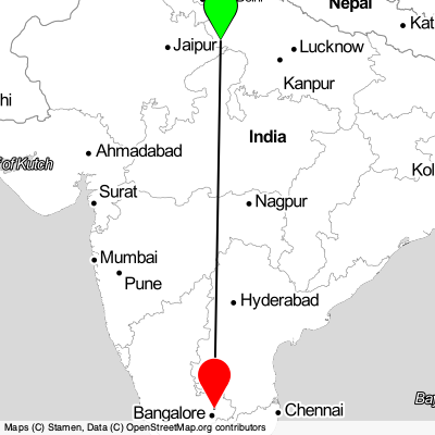 Agra (AGR) - Bengaluru (BLR) Cheap Flight Tickets Price Calendar 2021