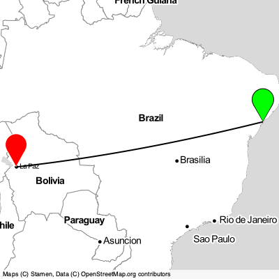 Aracaju (AJU) - El Alto (LPB) Cheap Flight Tickets Price Calendar 2021
