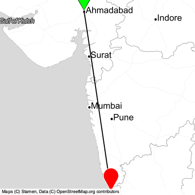 Ahmedabad (AMD) - Panaji (GOI) Cheap Flight Tickets Price Calendar 2021