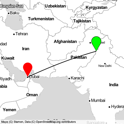 Amritsar (ATQ) - Dubai (DXB) Cheap Flight Tickets Price Calendar 2021