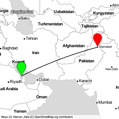 Muharraq (BAH) - Islamabad (ISB) Cheap Flight Tickets Price Calendar 2021