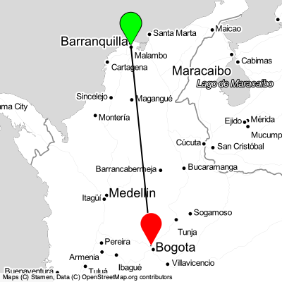Soledad (BAQ) - Bogota (BOG) Cheap Flight Tickets Price Calendar 2021