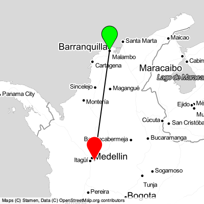 Soledad (BAQ) - Medellín (MDE) Cheap Flight Tickets Price Calendar 2021