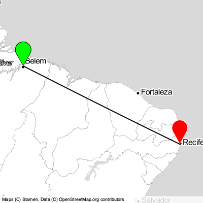 Belém (BEL) - Recife (REC) Cheap Flight Tickets Price Calendar 2021