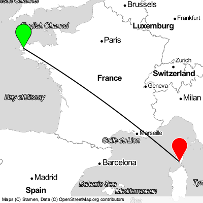 Brest (BES) - Ajaccio (FSC) Cheap Flight Tickets Price Calendar 2021