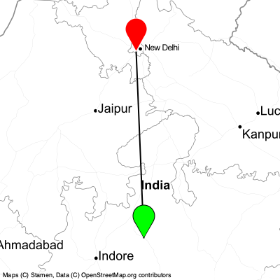 Bhopal (BHO) - Gurugram (DEL) Cheap Flight Tickets Price Calendar 2021