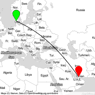 Billund (BLL) - Dubai (DXB) Cheap Flight Tickets Price Calendar 2021