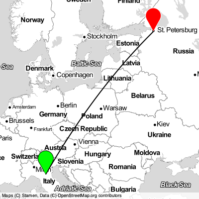 Bologna (BLQ) - St Petersburg (LED) Cheap Flight Tickets Price Calendar 2021
