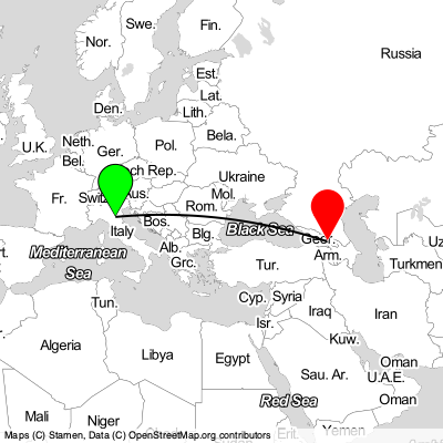 Bologna (BLQ) - Didi Lilo (TBS) Cheap Flight Tickets Price Calendar 2021