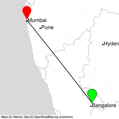 Bengaluru (BLR) - Mumbai (BOM) Cheap Flight Tickets Price Calendar 2021