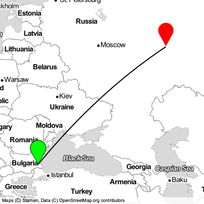 Burgas (BOJ) - Kazan (KZN) Cheap Flight Tickets Price Calendar 2021