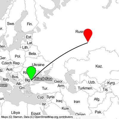Burgas (BOJ) - Yekaterinburg (SVX) Cheap Flight Tickets Price Calendar 2021