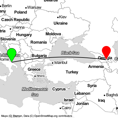 Bari (BRI) - Didi Lilo (TBS) Cheap Flight Tickets Price Calendar 2021