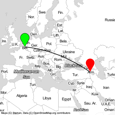 Vilvoorde (BRU) - Yerevan (EVN) Cheap Flight Tickets Price Calendar 2021