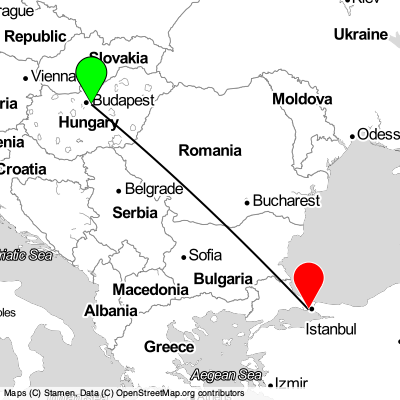 Budapest (BUD) - Esenyurt (IST) Cheap Flight Tickets Price Calendar 2021