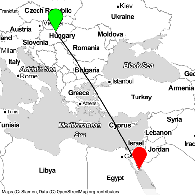 Budapest (BUD) - Sharm El-Sheikh (SSH) Cheap Flight Tickets Price Calendar 2021