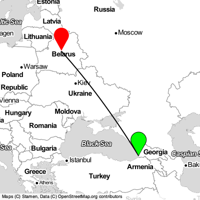 Batumi (BUS) - Minsk (MSQ) Cheap Flight Tickets Price Calendar 2021