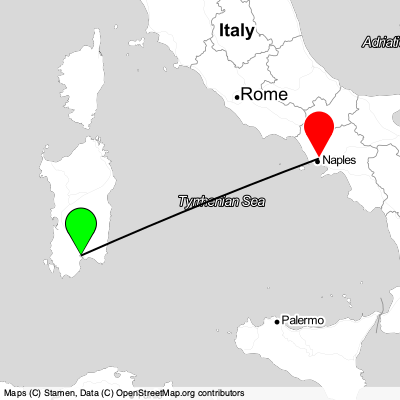 Cagliari (CAG) - Naples (NAP) Cheap Flight Tickets Price Calendar 2021