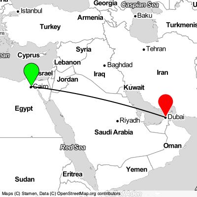 Al Rehab (CAI) - Dubai (DXB) Cheap Flight Tickets Price Calendar 2021