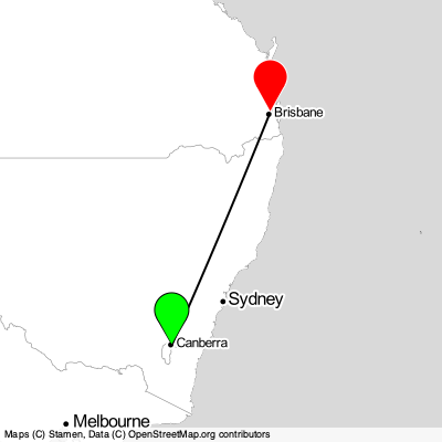 Canberra (CBR) - Brisbane (BNE) Cheap Flight Tickets Price Calendar 2021