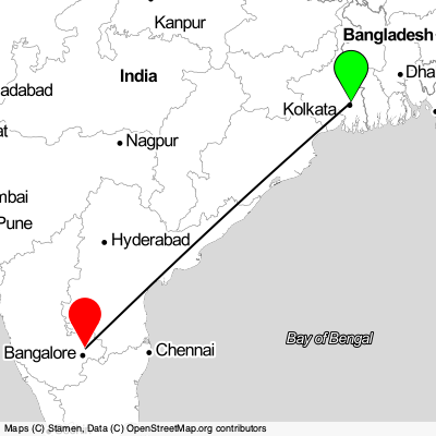 Kolkata (CCU) - Bengaluru (BLR) Cheap Flight Tickets Price Calendar 2021