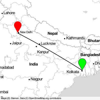Kolkata (CCU) - Gurugram (DEL) Cheap Flight Tickets Price Calendar 2021