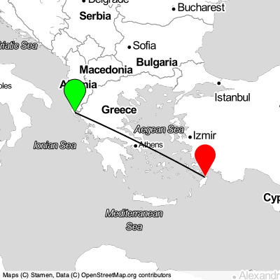 Corfu (CFU) - Rhodes (RHO) Cheap Flight Tickets Price Calendar 2021