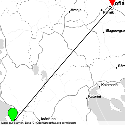 Corfu (CFU) - Sofia (SOF) Cheap Flight Tickets Price Calendar 2021