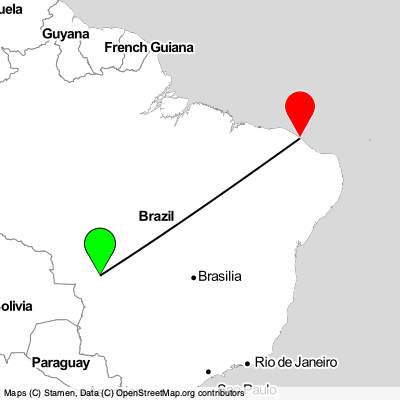 Cuiabá (CGB) - Fortaleza (FOR) Cheap Flight Tickets Price Calendar 2021