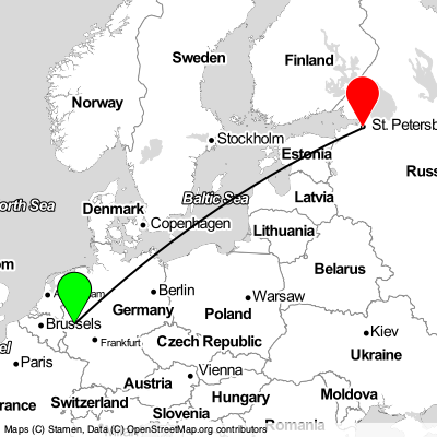 Cologne (CGN) - St Petersburg (LED) Cheap Flight Tickets Price Calendar 2021
