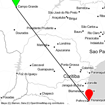 Campo Grande (CGR) - Florianópolis (FLN) Cheap Flight Tickets Price Calendar 2021