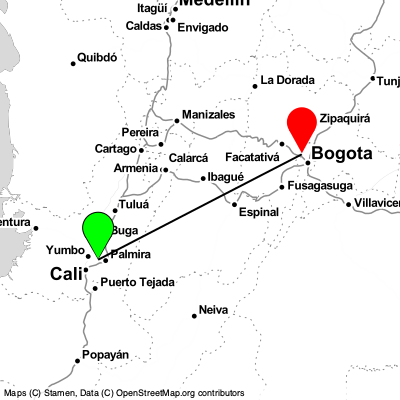 Palmira (CLO) - Bogota (BOG) Cheap Flight Tickets Price Calendar 2021