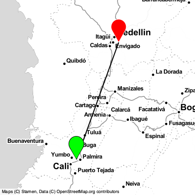 Palmira (CLO) - Medellín (MDE) Cheap Flight Tickets Price Calendar 2021
