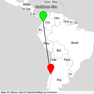 Palmira (CLO) - Santiago (SCL) Cheap Flight Tickets Price Calendar 2021