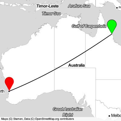 Cairns (CNS) - Perth (PER) Cheap Flight Tickets Price Calendar 2021