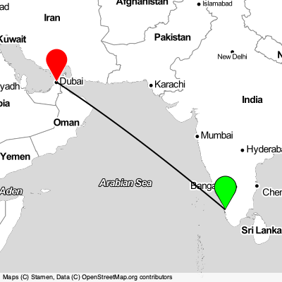 Ernakulam (COK) - Dubai (DXB) Cheap Flight Tickets Price Calendar 2021