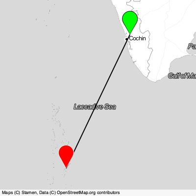Ernakulam (COK) - Hulhumale (MLE) Cheap Flight Tickets Price Calendar 2021