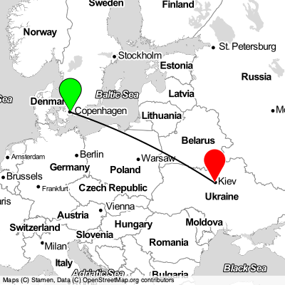 Copenhagen (CPH) - Kyiv (IEV) Cheap Flight Tickets Price Calendar 2021