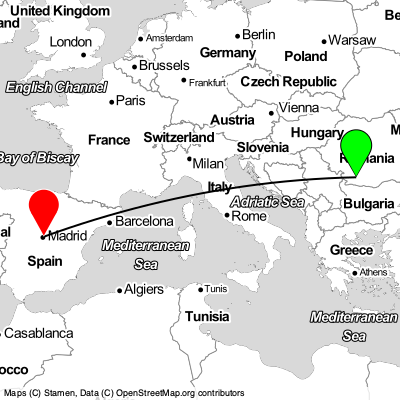 Craiova (CRA) - Coslada (MAD) Cheap Flight Tickets Price Calendar 2021